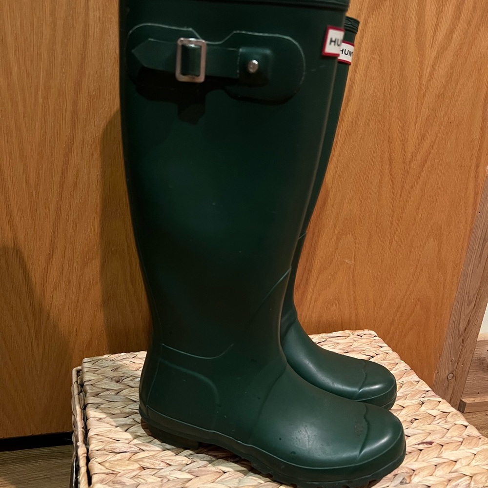 Hunter Boots Green size womens 7 38